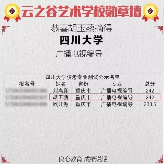 四川大学校考，云之谷斩获三张合格证